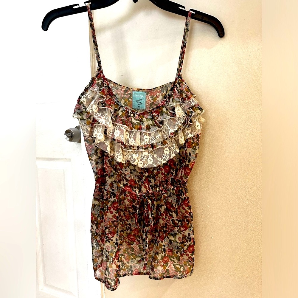 Sheer Spaghetti String Top / Blouse XS